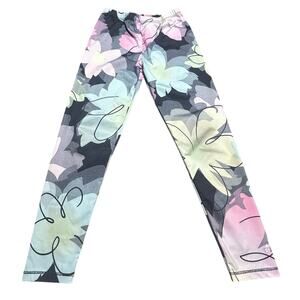 adidas Kids Leggings with Pastel Floral Design